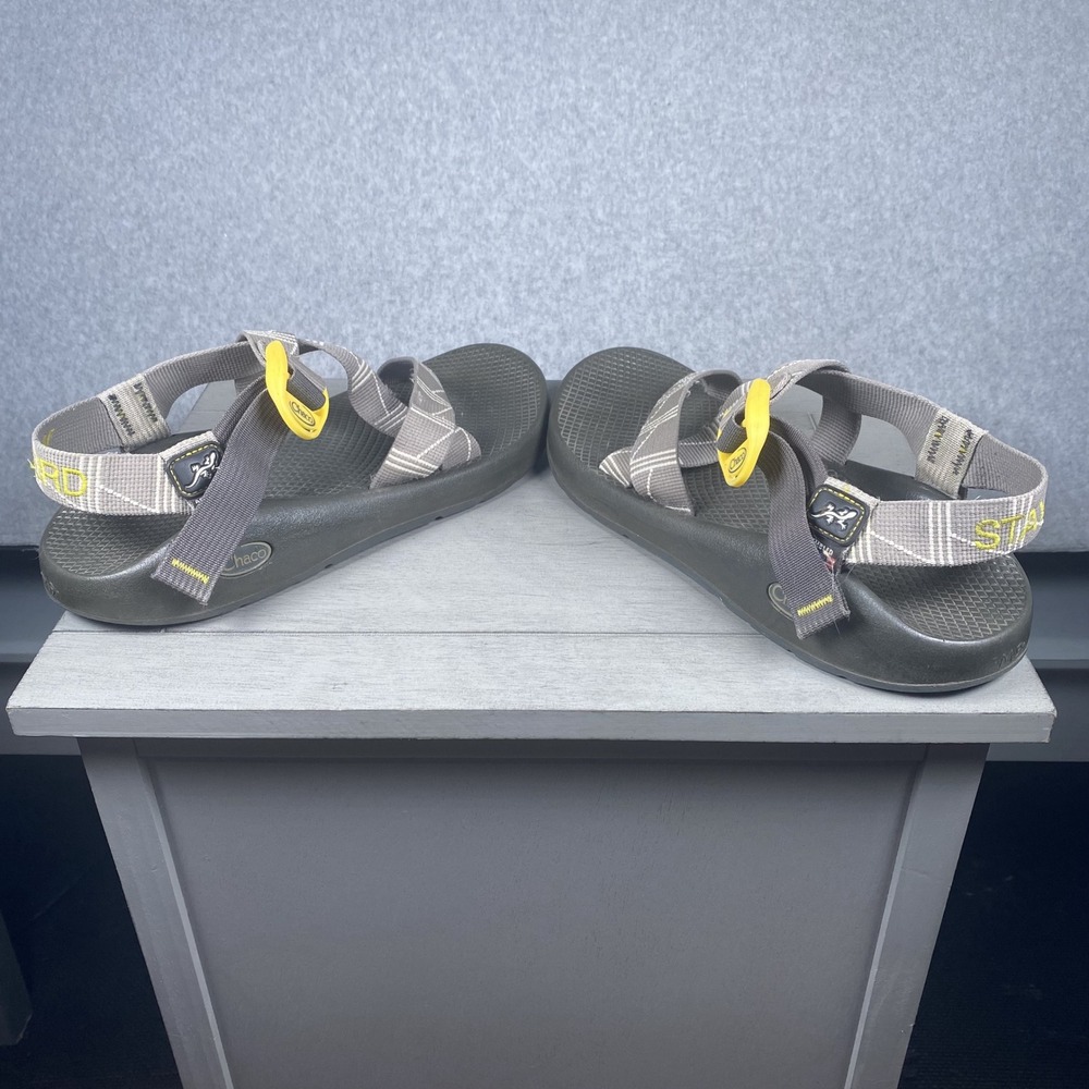 Chaco Z1 Classic Sandals Mens Size 9 Grey Stay Weird Custom Vibram Hiking Shoes - Picture 4 of 9